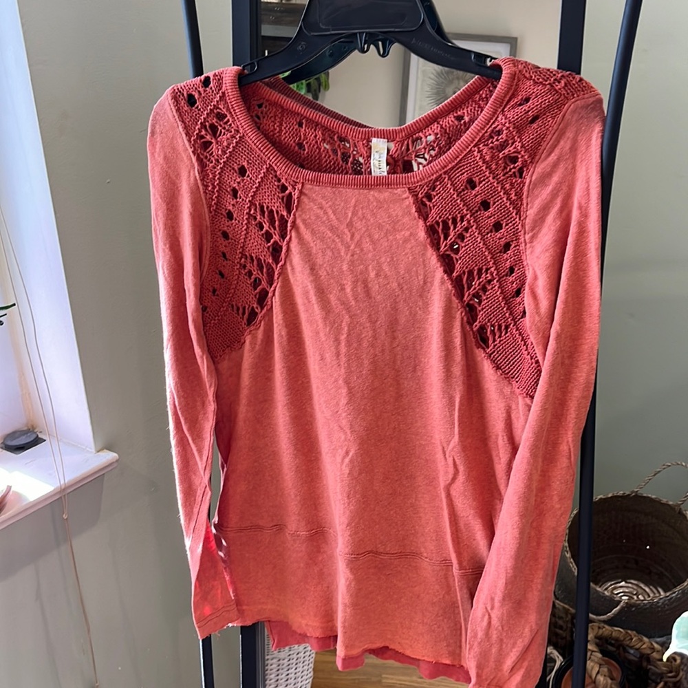 Free People Crochet Tie Back Top🧡